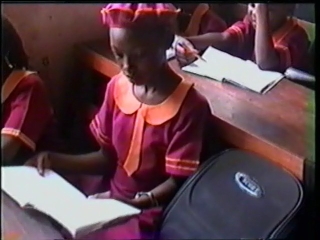 girl reading a book
