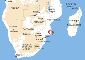 Morrumbene Location - Africa