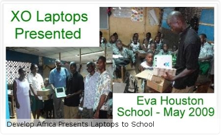 Develop Africa Presents Laptops to School Develop Africa Presents Laptops to School