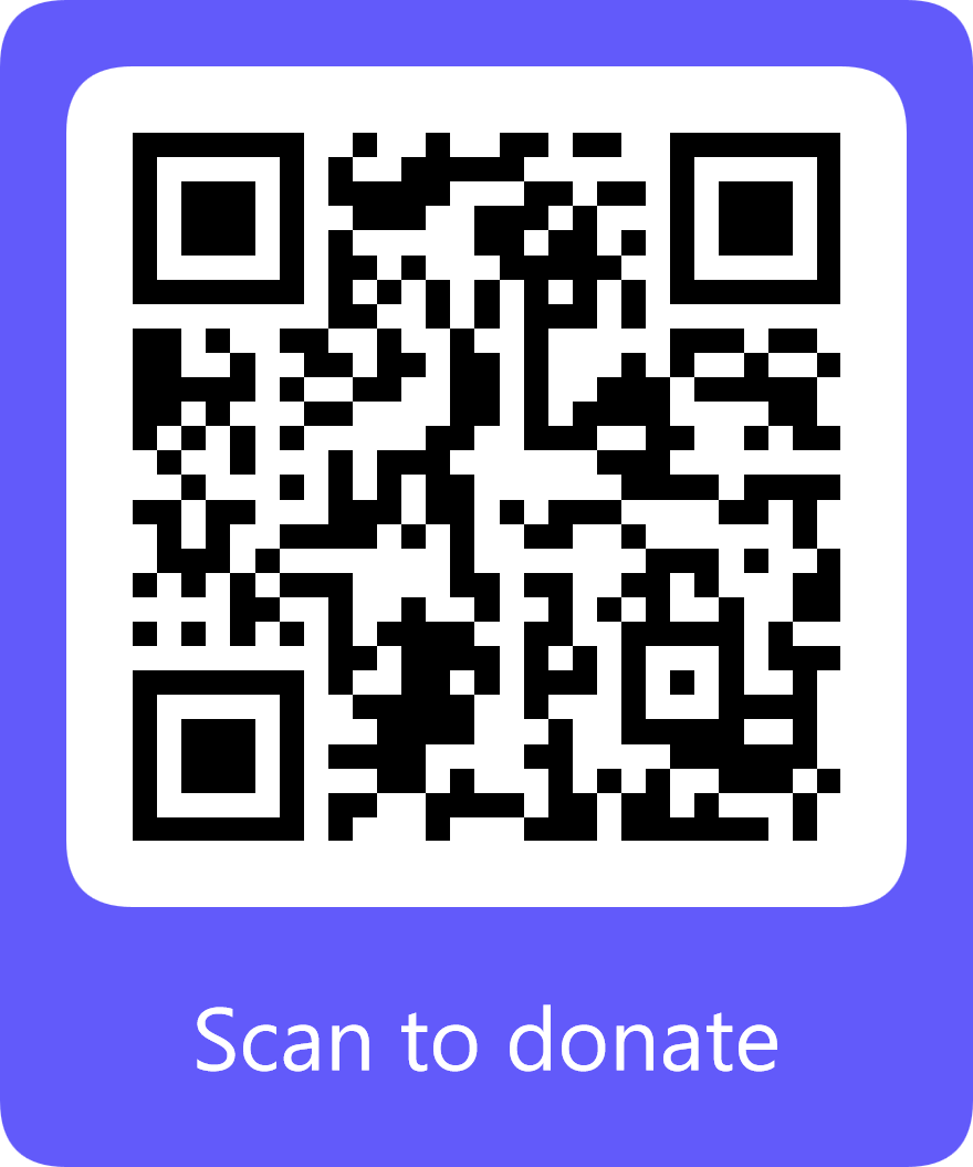 Scan to donate