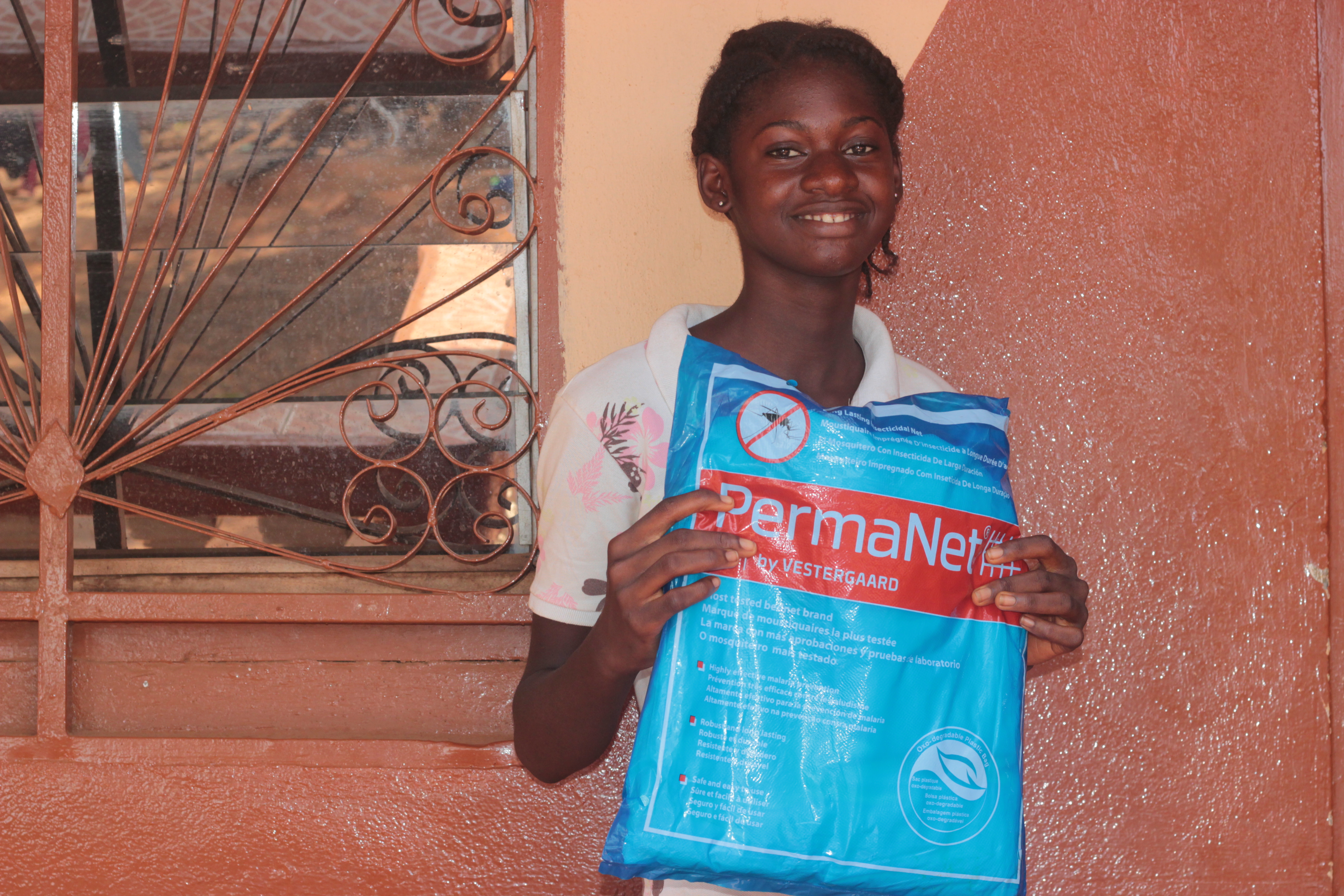 Fatu with mosquito net 