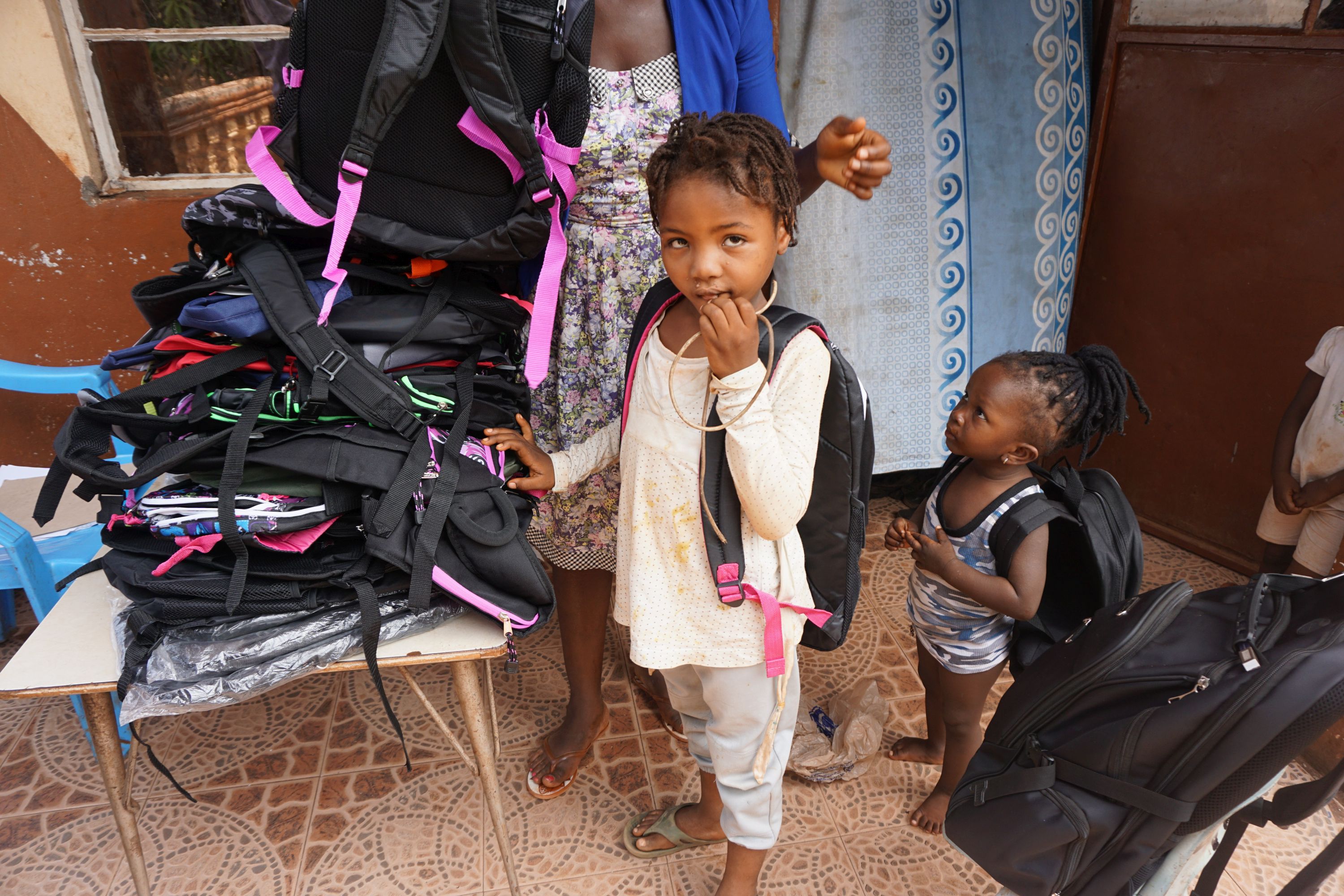 Felicia with book bag 