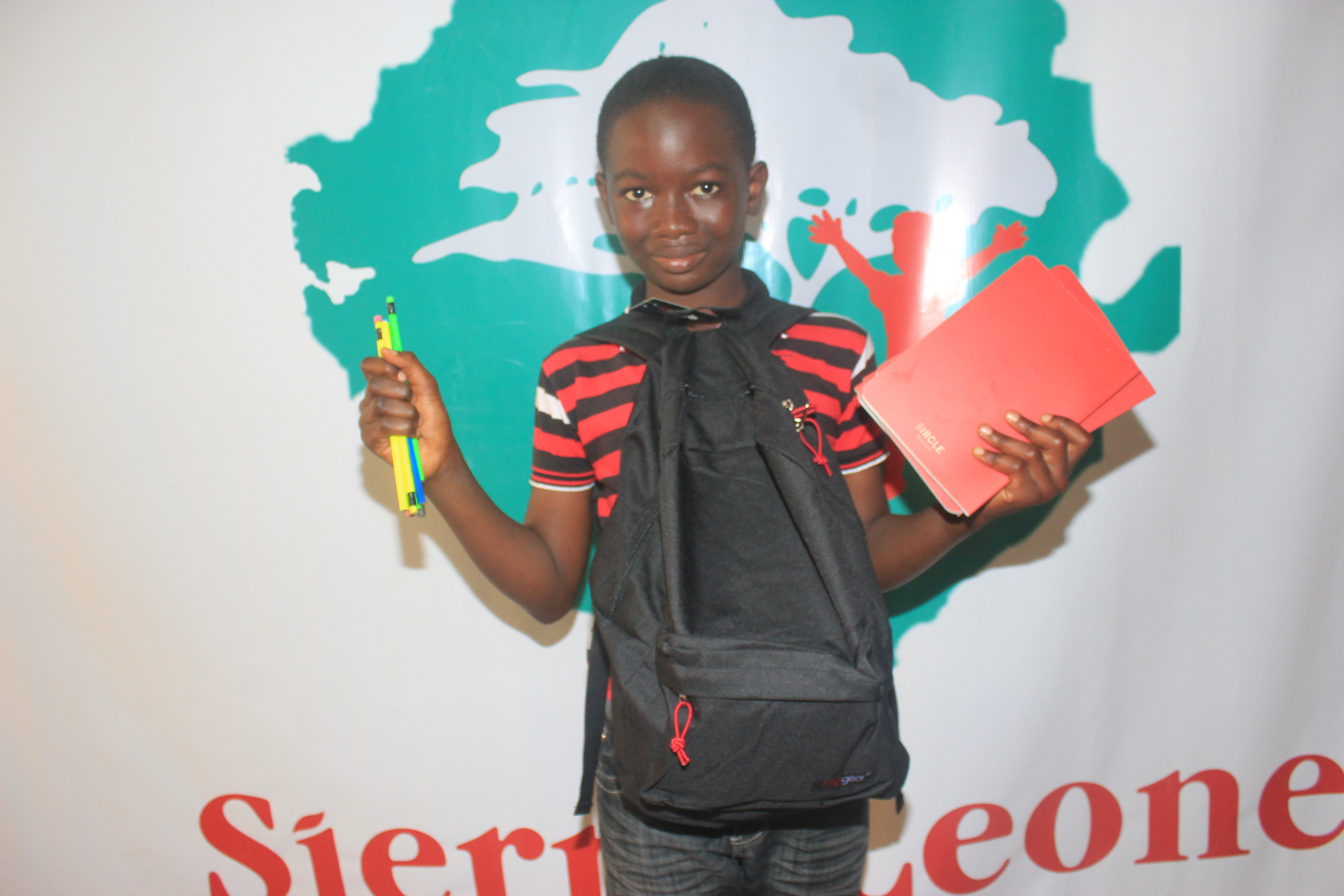 Festus with supplies 