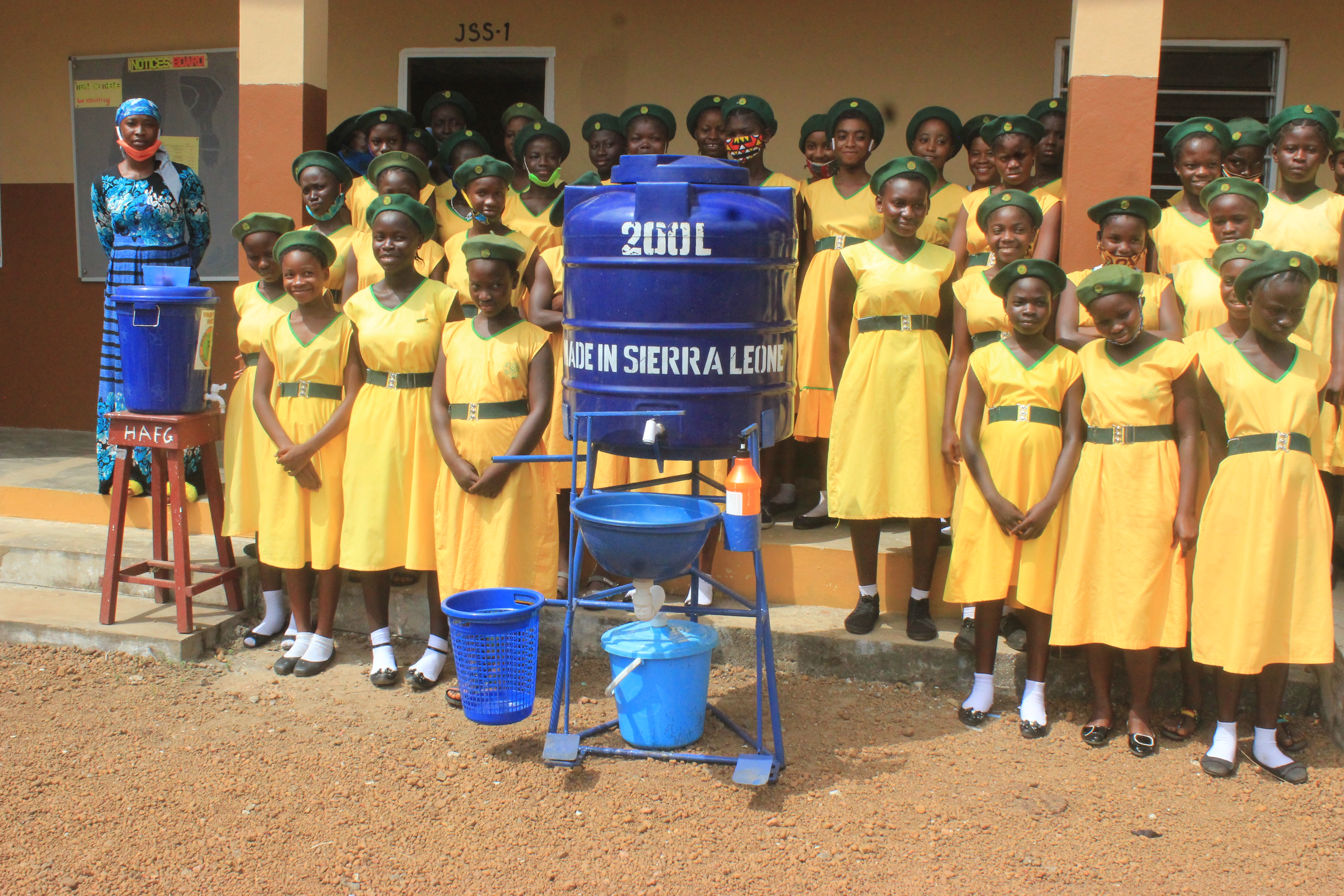 Hope Academy for Girls has a New Hands-Free Washing Station