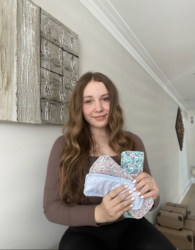 Canadian Student Made & Donated 50 Reusable Sanitary Pads