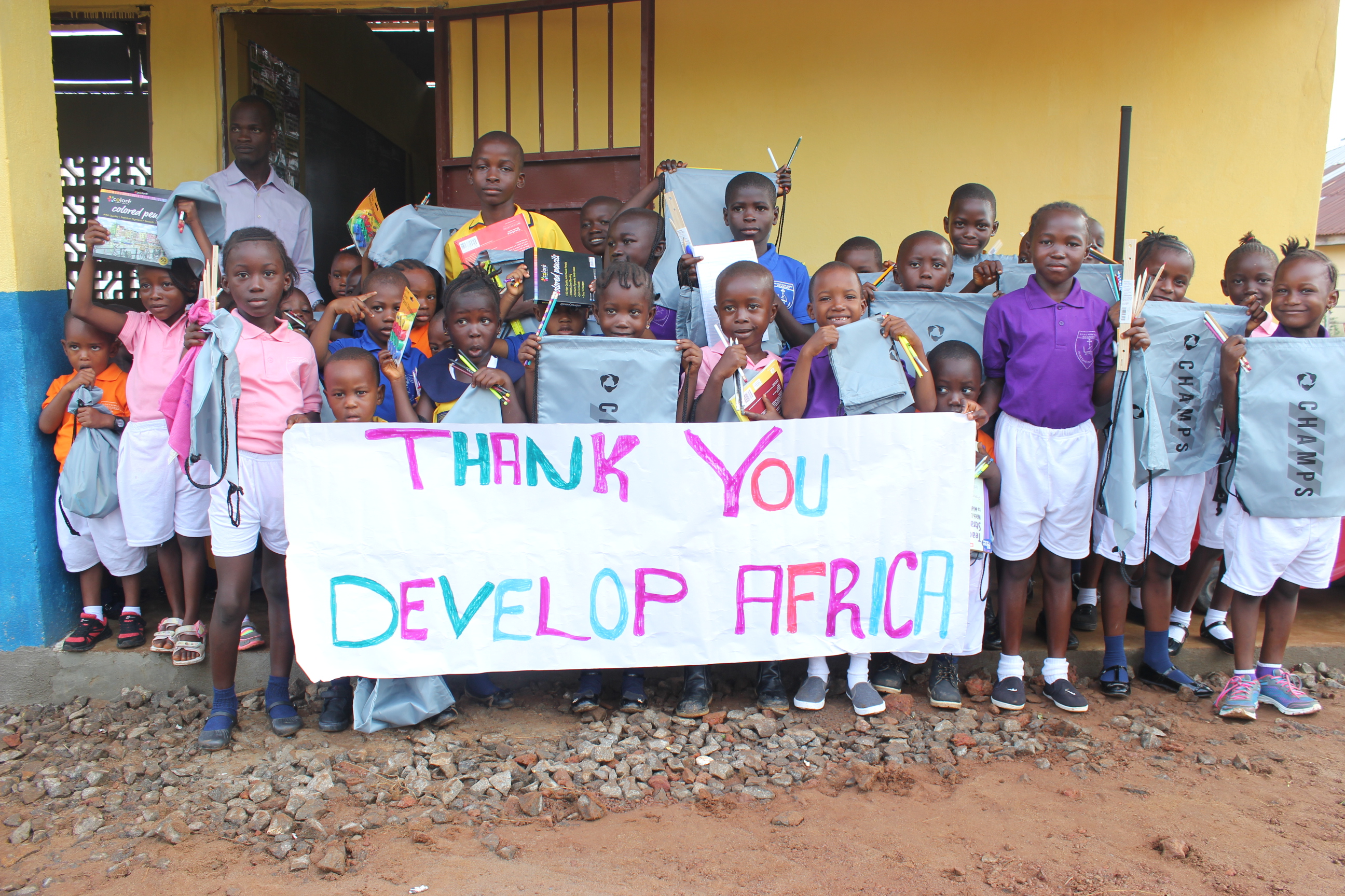 Pre-school is thankful for school supplies 