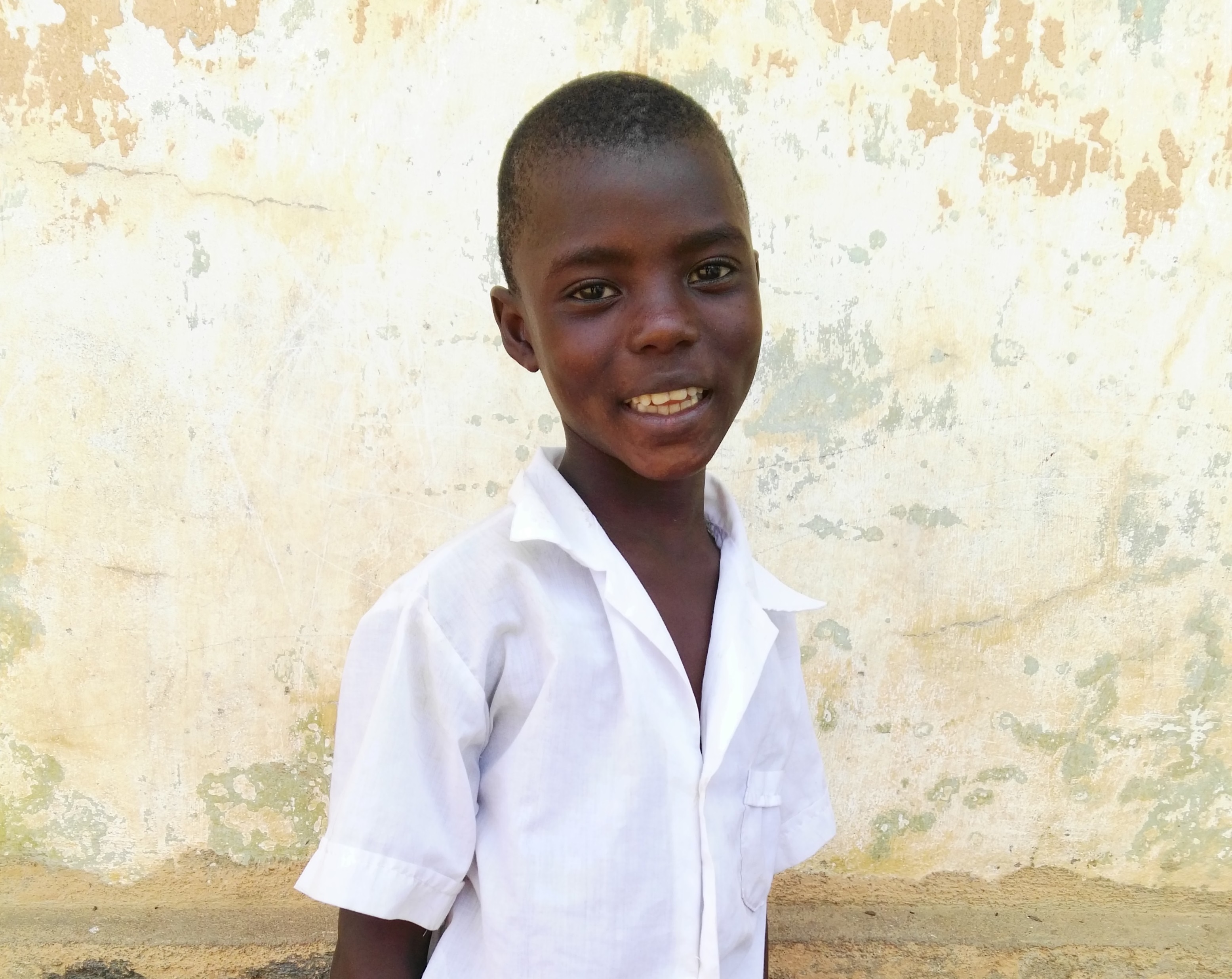 Liberian school boy smiling 