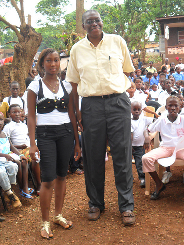 Sylvester and Christiana at Door of Hope in Freetown