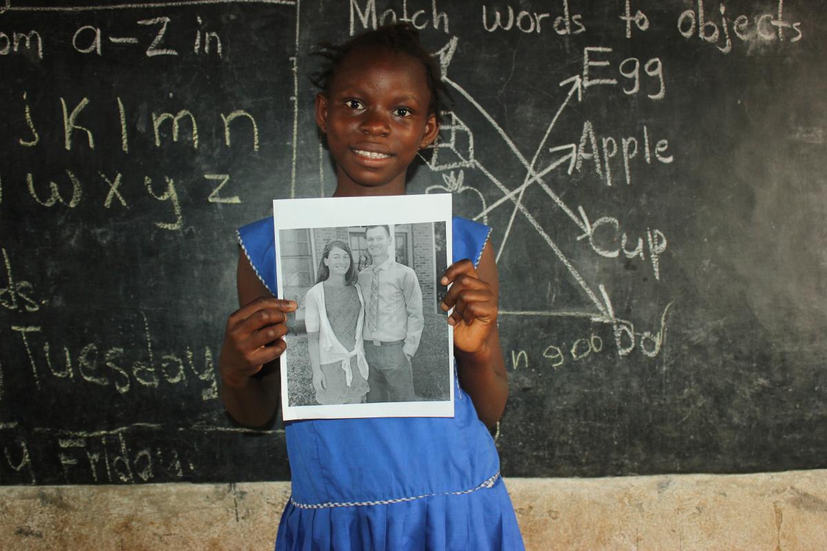Sponsors Dave and Amanda, sponsored child