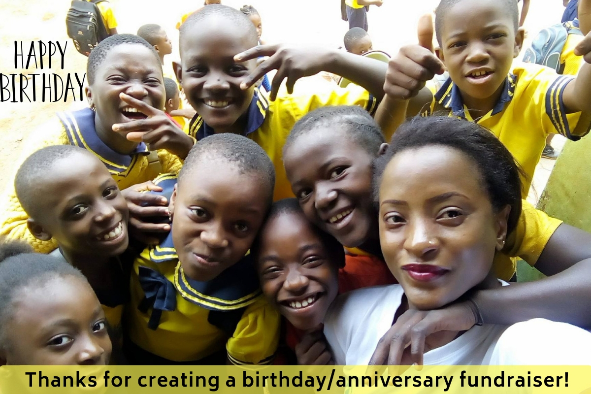Birthday fundraiser for africa education