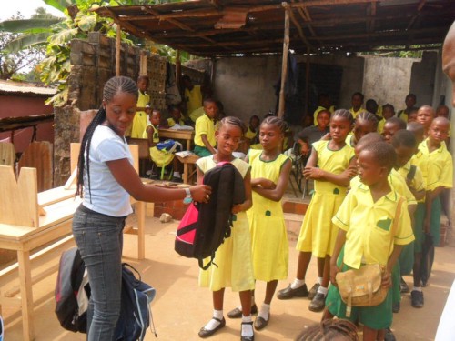 Books and school supplies distribution