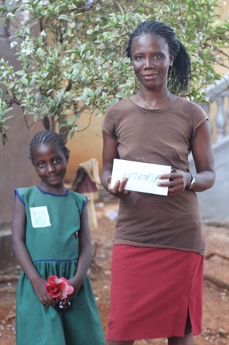 Fatmata and her mother