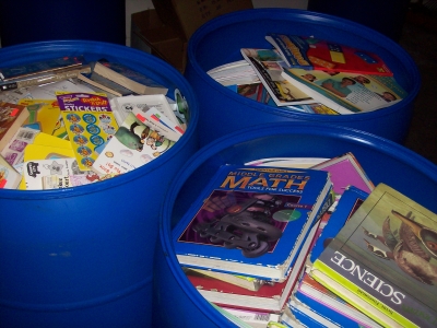 barrel of books