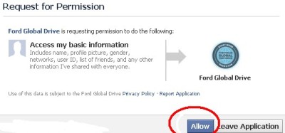 click on allow