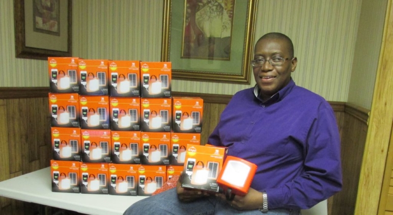 Sylvester with solar lights 