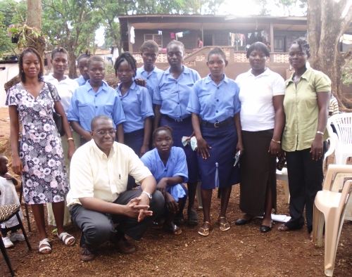 Sylvester and some of the ladies st Door of Hope