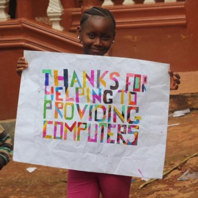 Thanks for helping to provide computers