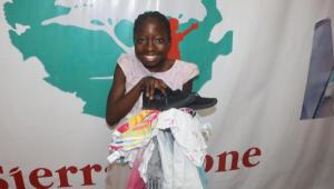 Girl with clothes & shoes