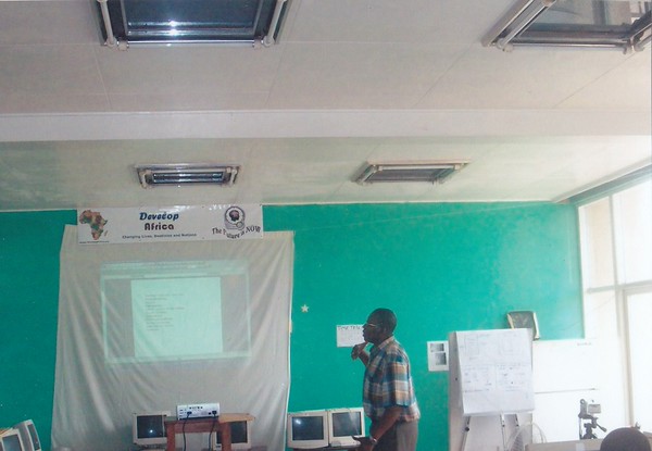 Sylvester teaching in class