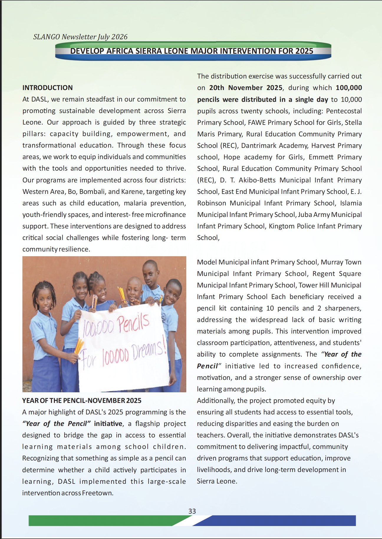 Develop Africa featured on SLANGO