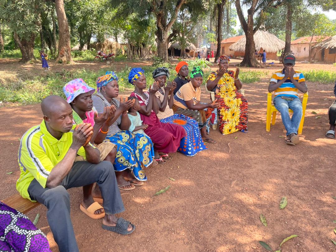Meeting with the community elders