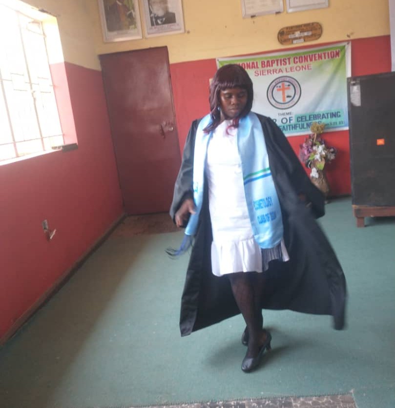 Isata: A Develop Africa Long Term Beneficiary Graduating From Her Cosmetology Vocational Skill Training