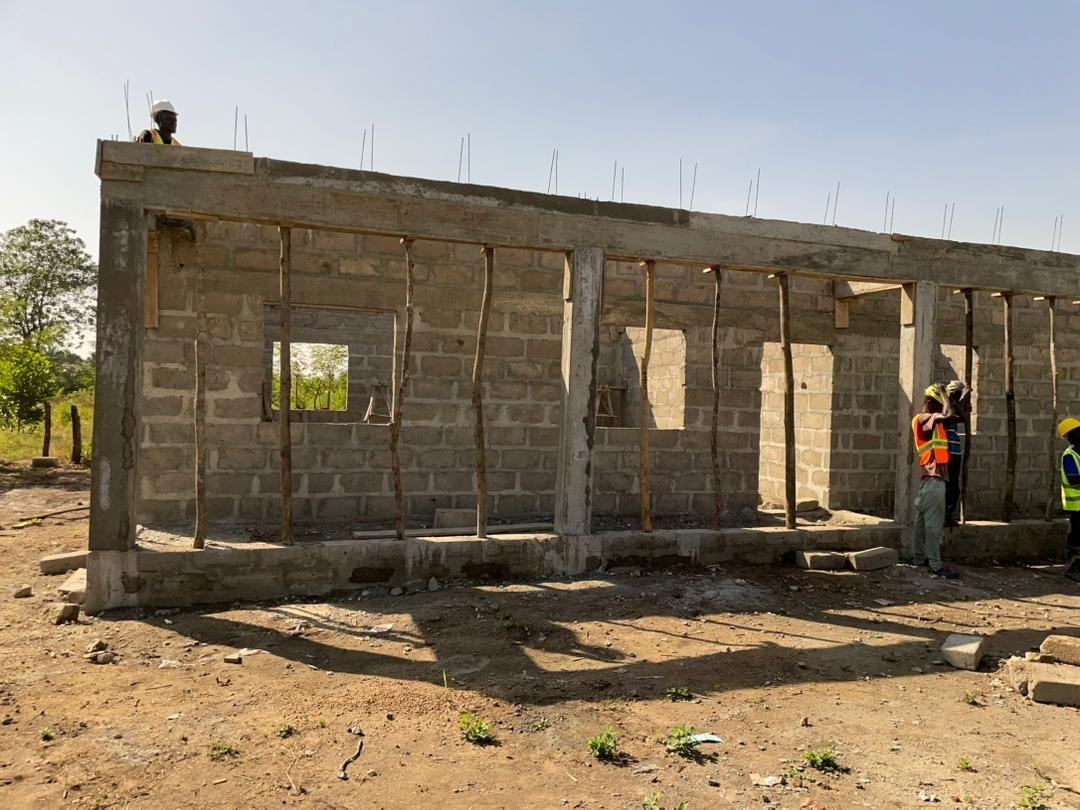 The Junior Secondary School under construction, November 2025