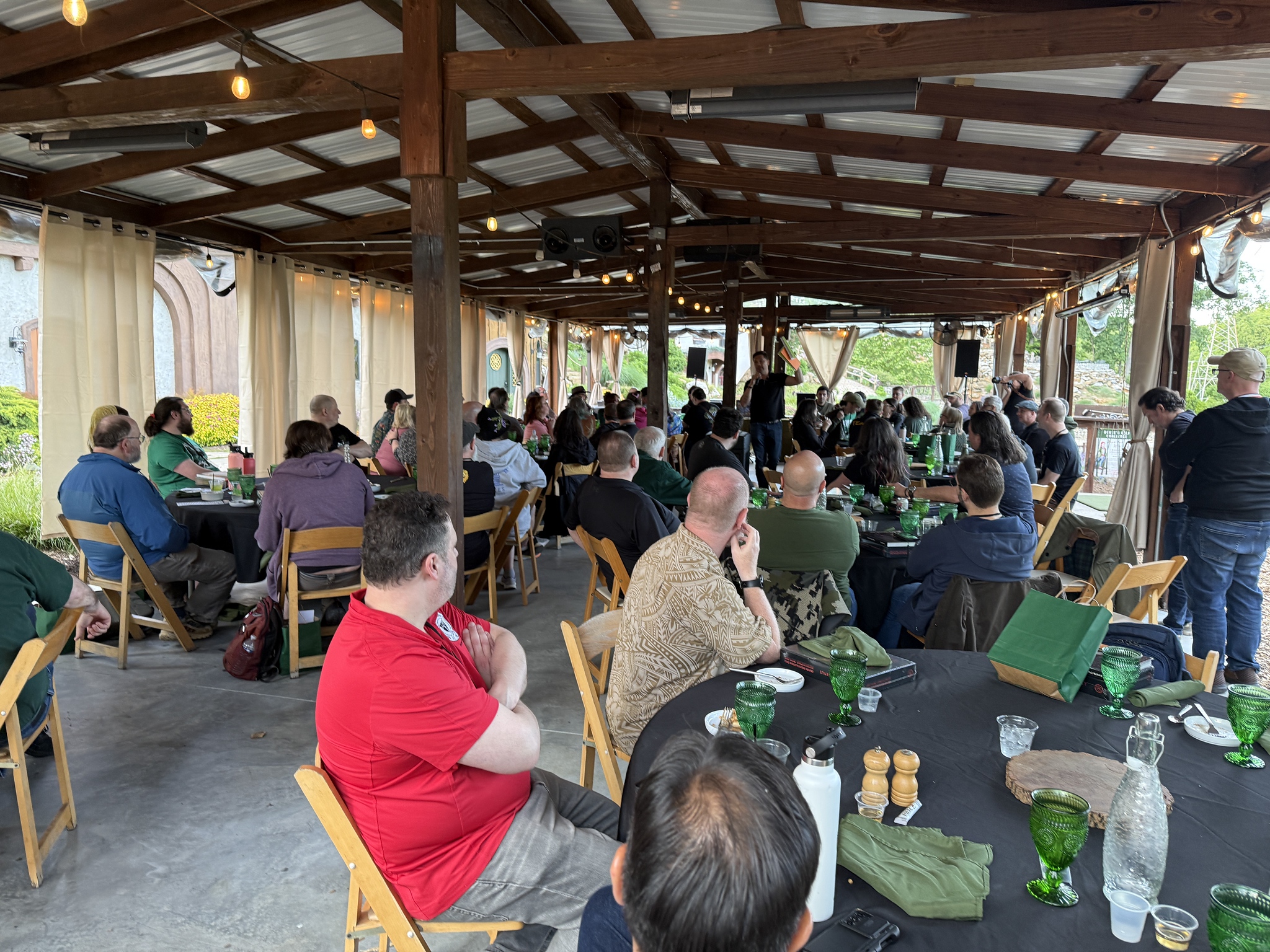 People at the 2026 Green Dragon Fest gaming convention