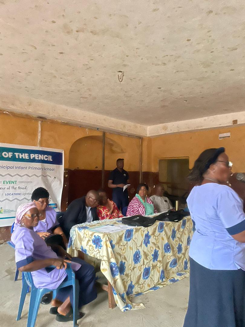 teachesrs at regent square ffor the year of the pencil campaign launch