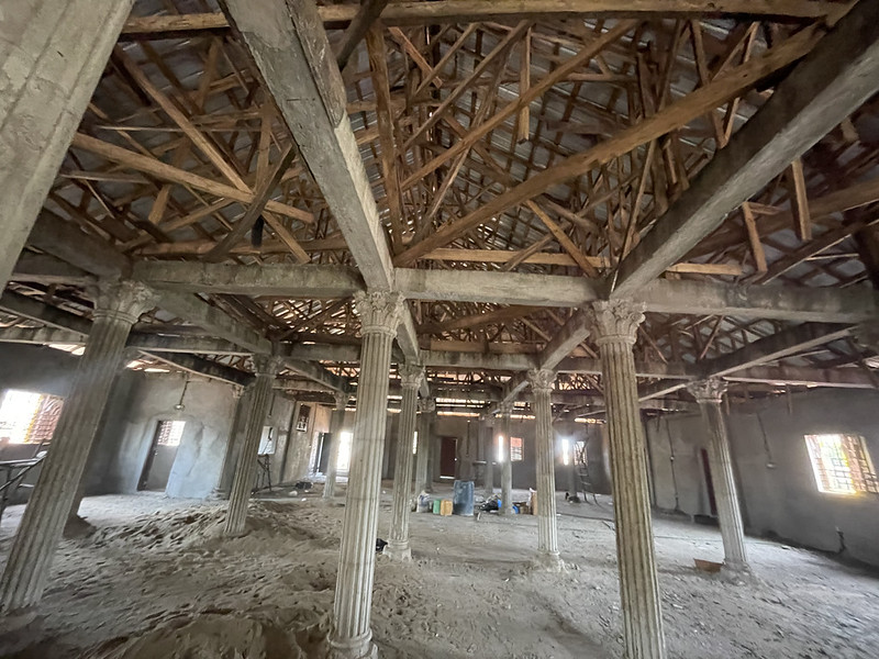 the current progress of the ceiling at the calabah town project site - 2025