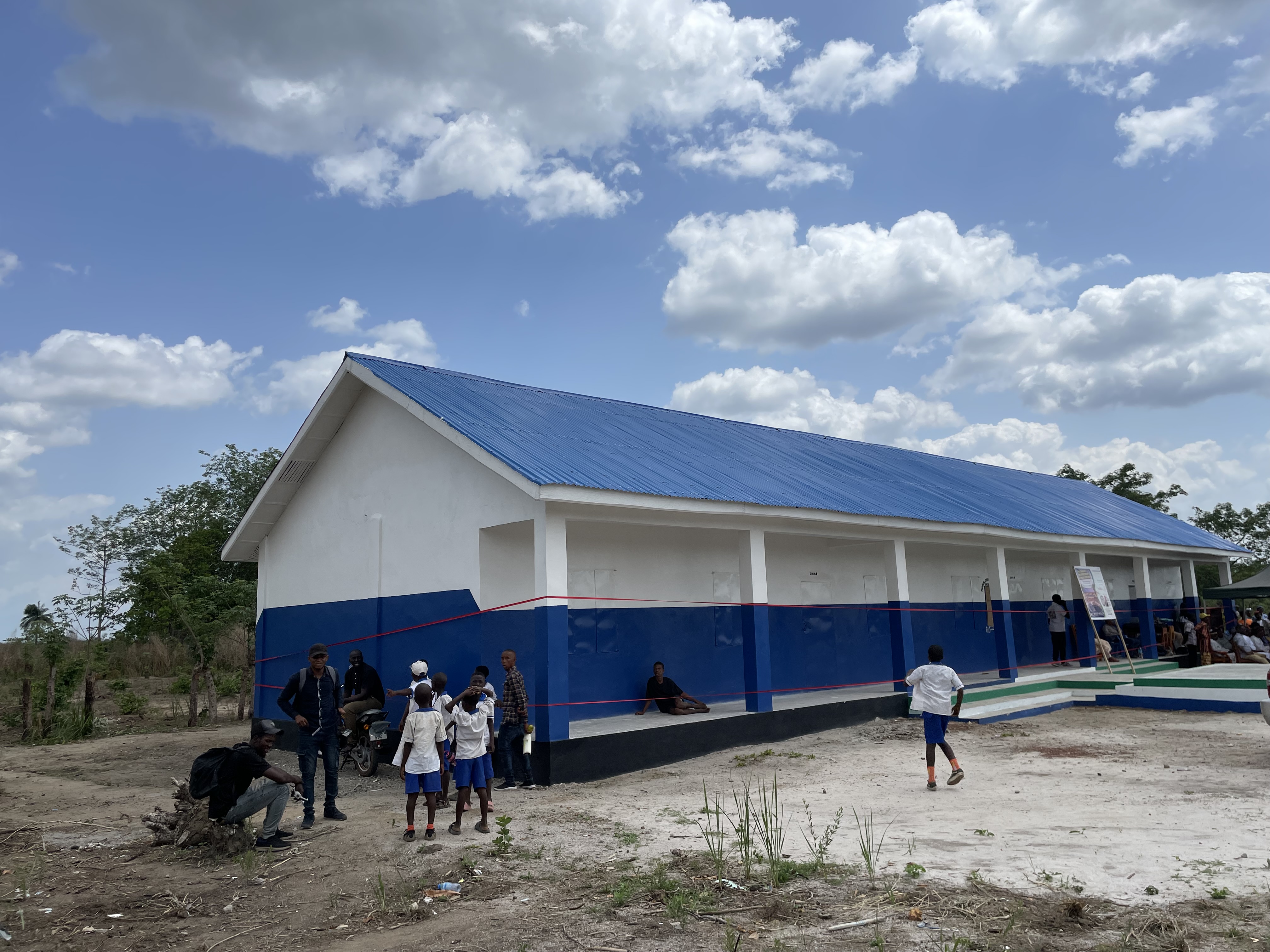 Newly commissioned junior secondary school in Magbaikoli village