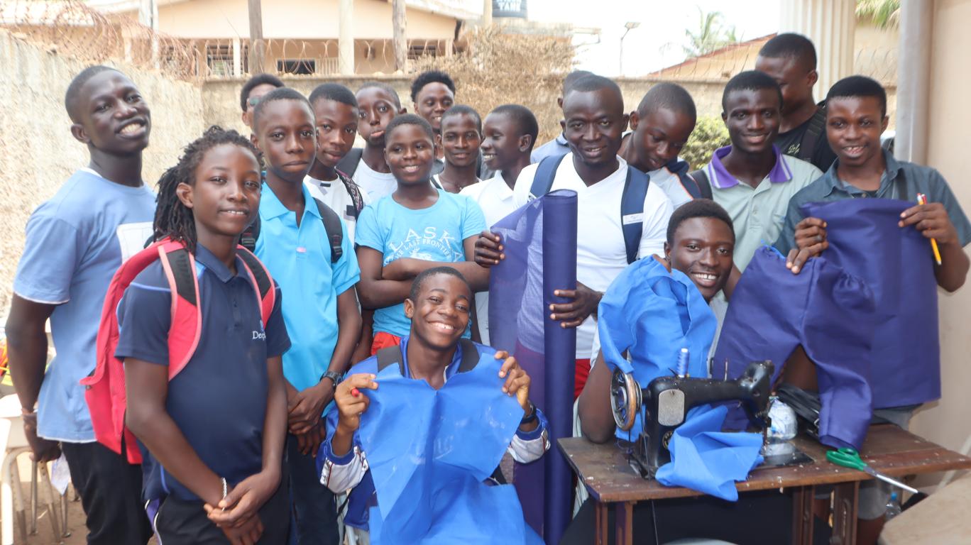 Mentees with Items Made During Mentoring Session