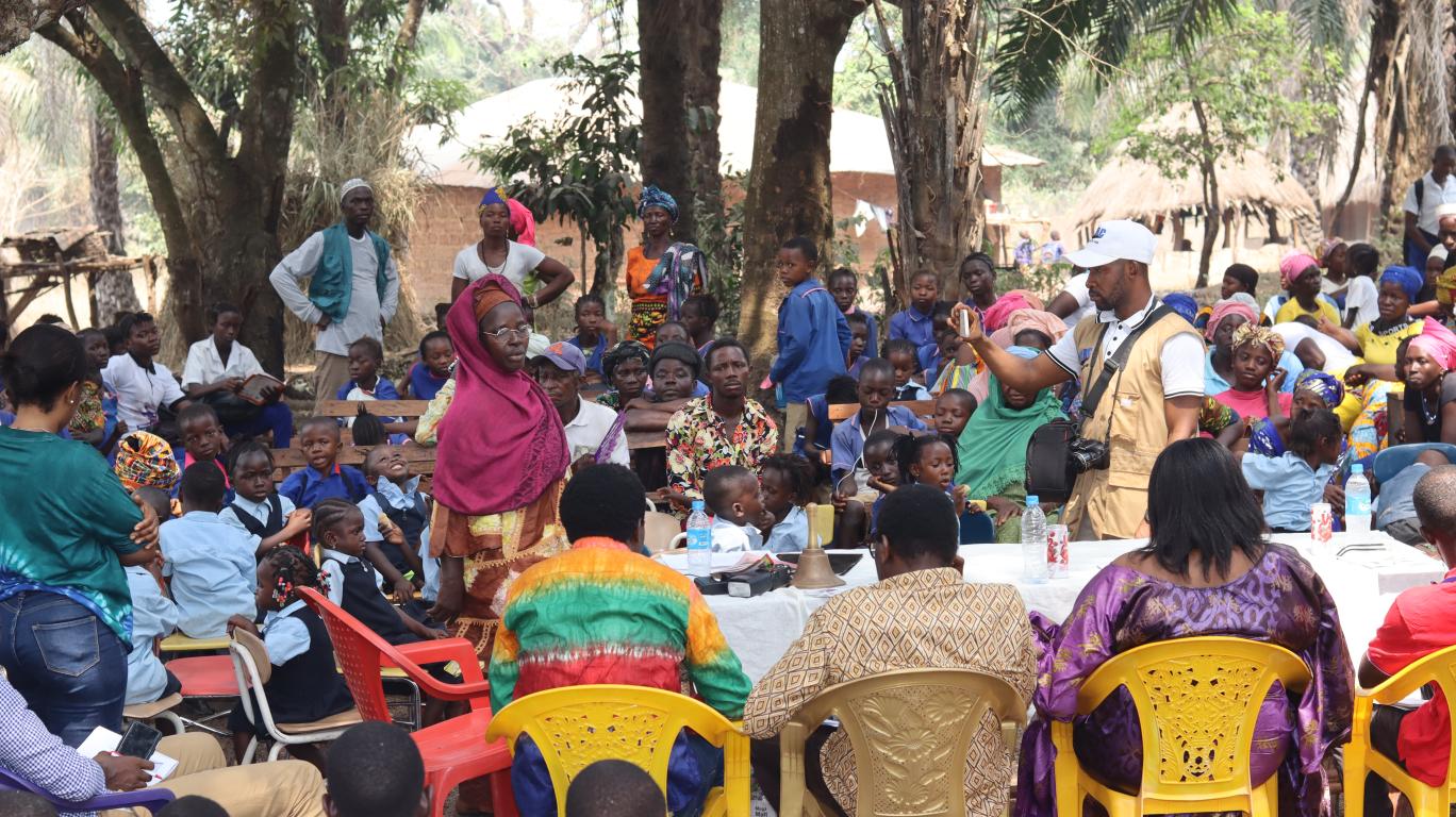 Families at the Grand Opening Ceremony