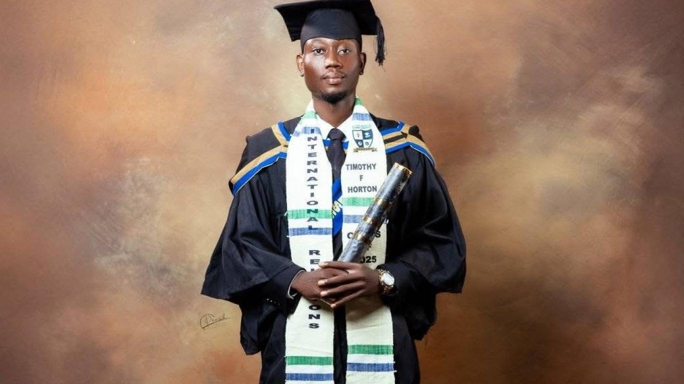 Franklyn at graduation