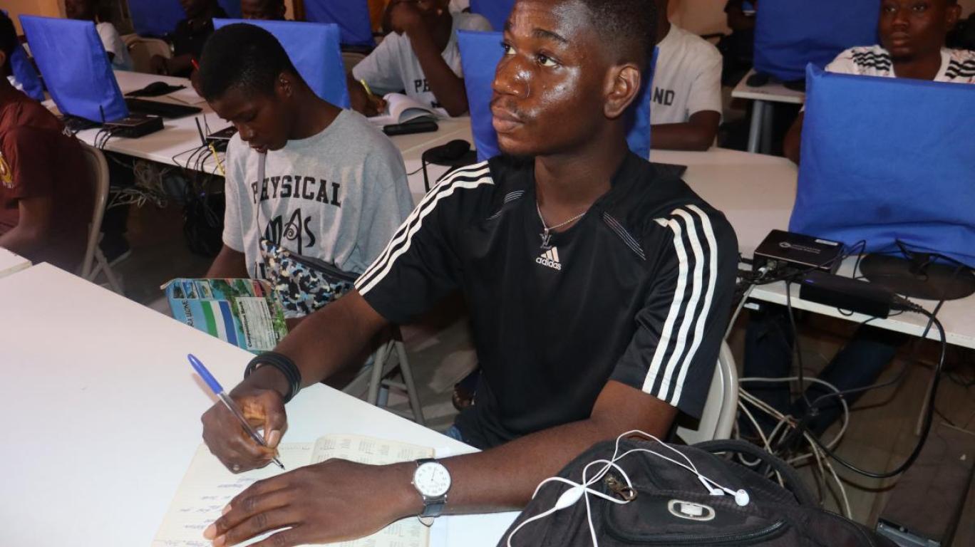 Frederick at a Mentoring Session