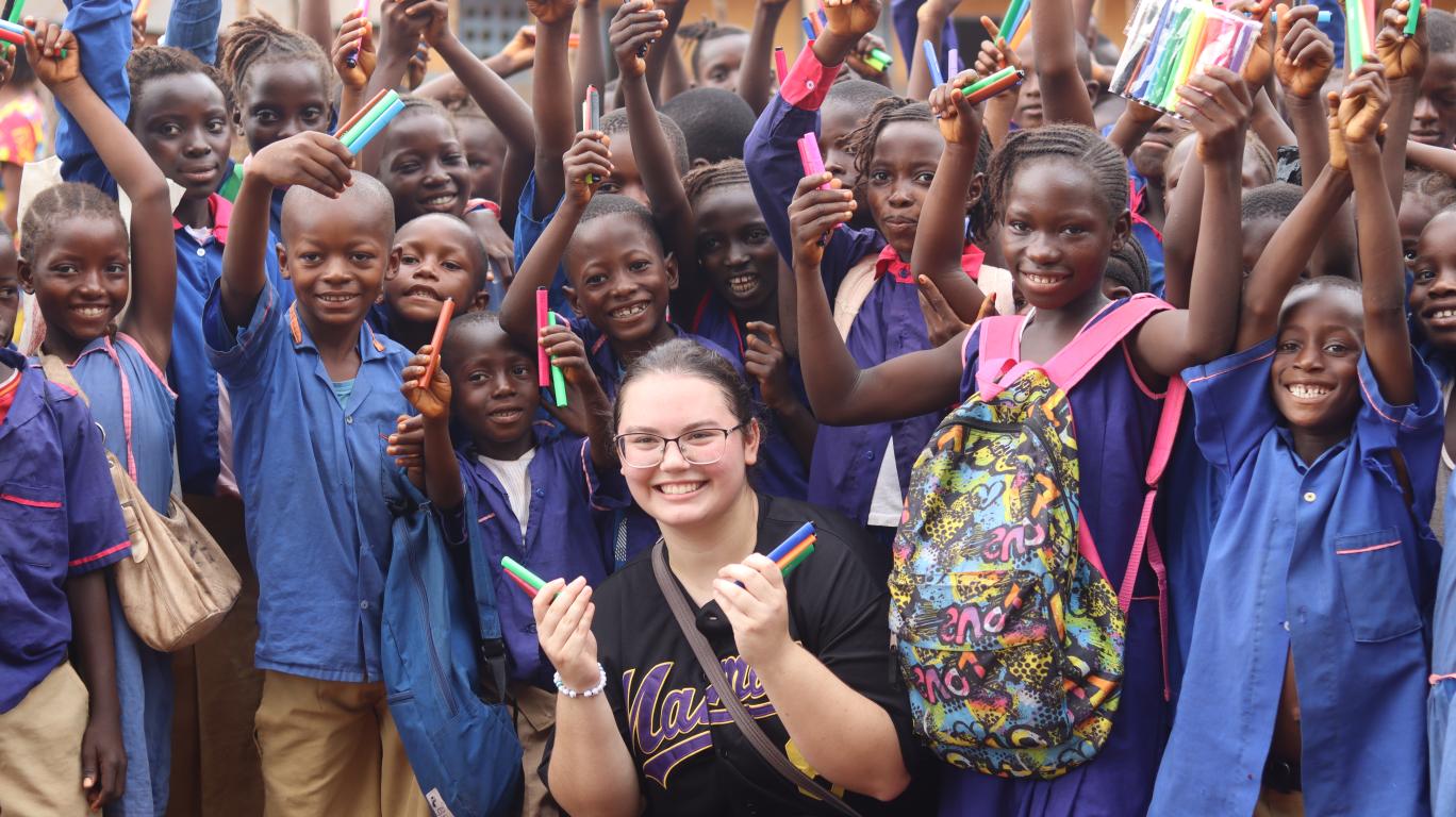 Olivia with Kamawornie Primary School