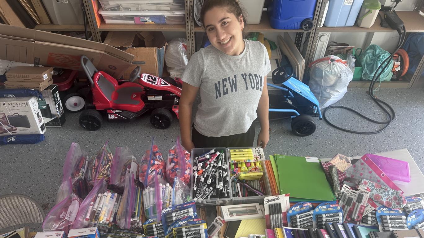 Julianna collected 5 boxes of school supplies
