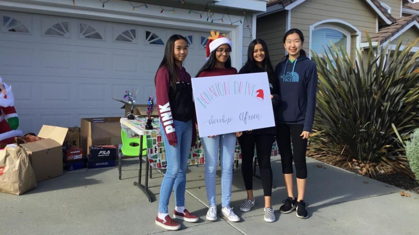 Mission Possible collected school supplies, kindles, and solar lights