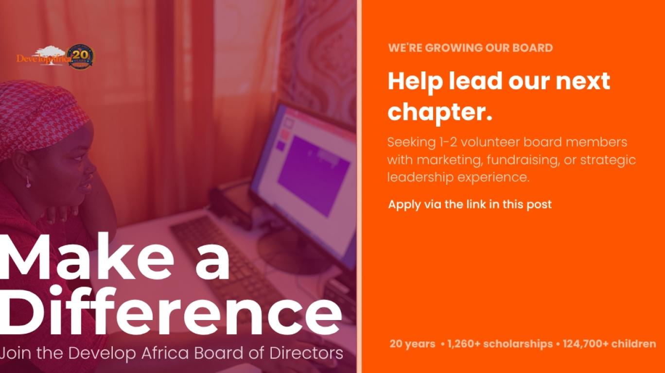 Advert for volunteer board members