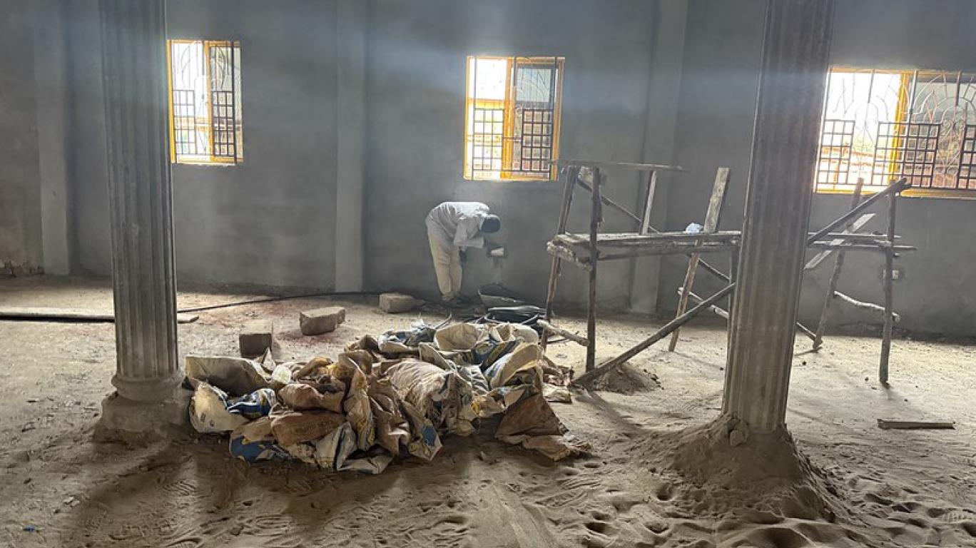 Main hall of the Calabah town project site