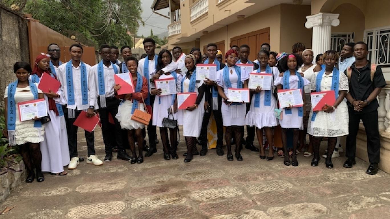Graduates of the digital skills acquisition at Develop Africa Sierra Leone