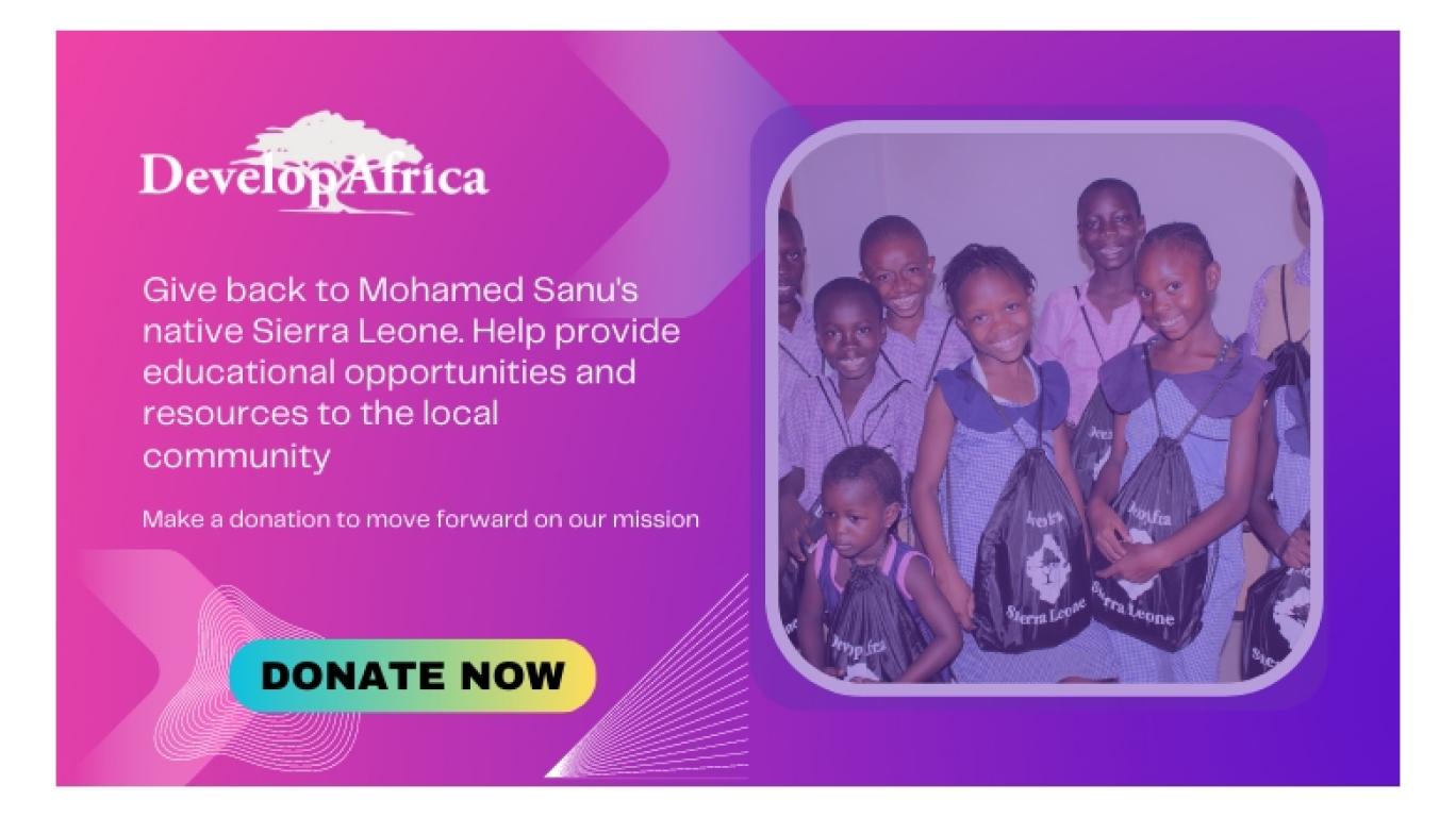 Build a community center in Sierra Leone with Mohamed Sanu
