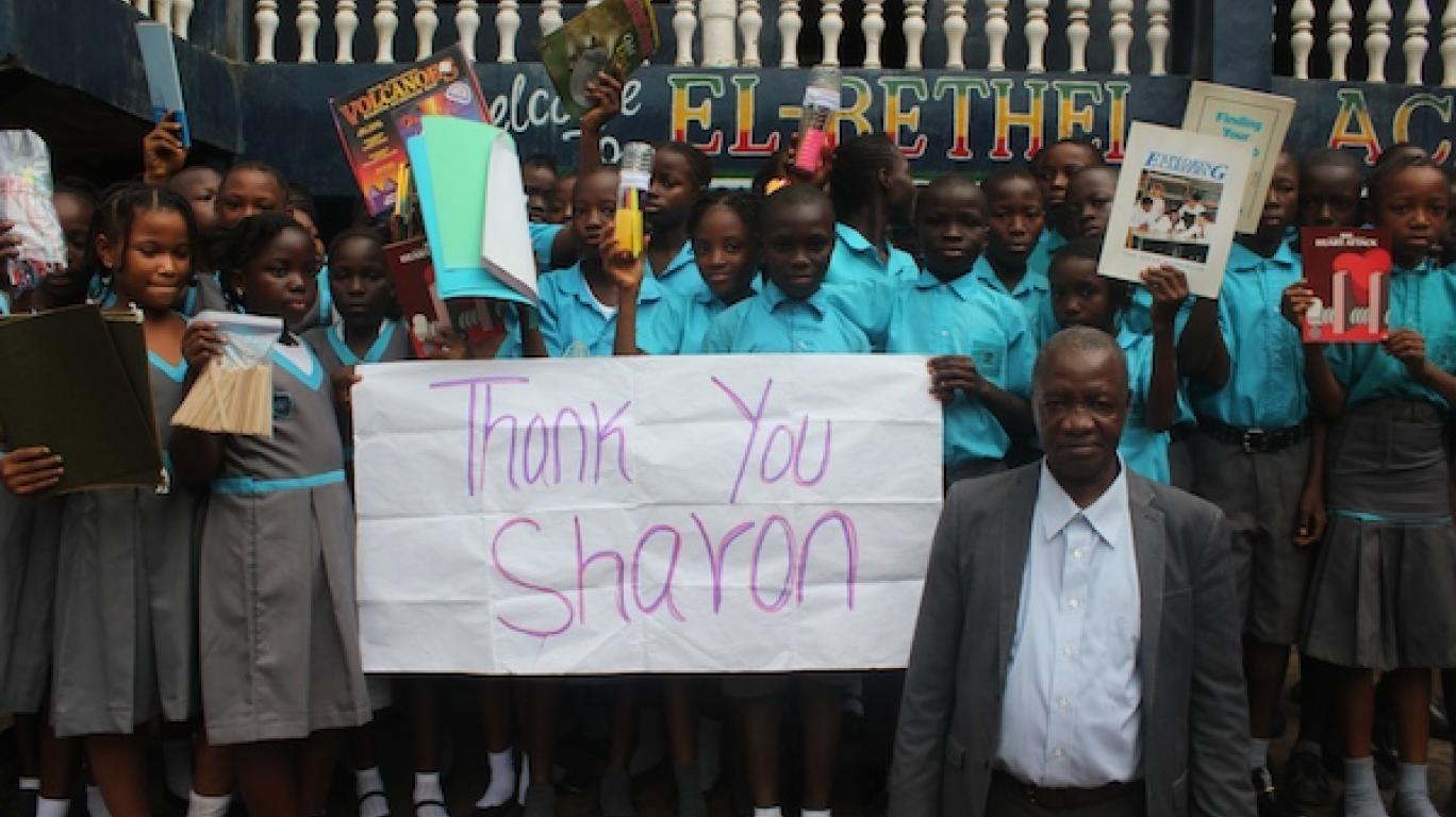 The students and principal of El-Bethel School are grateful