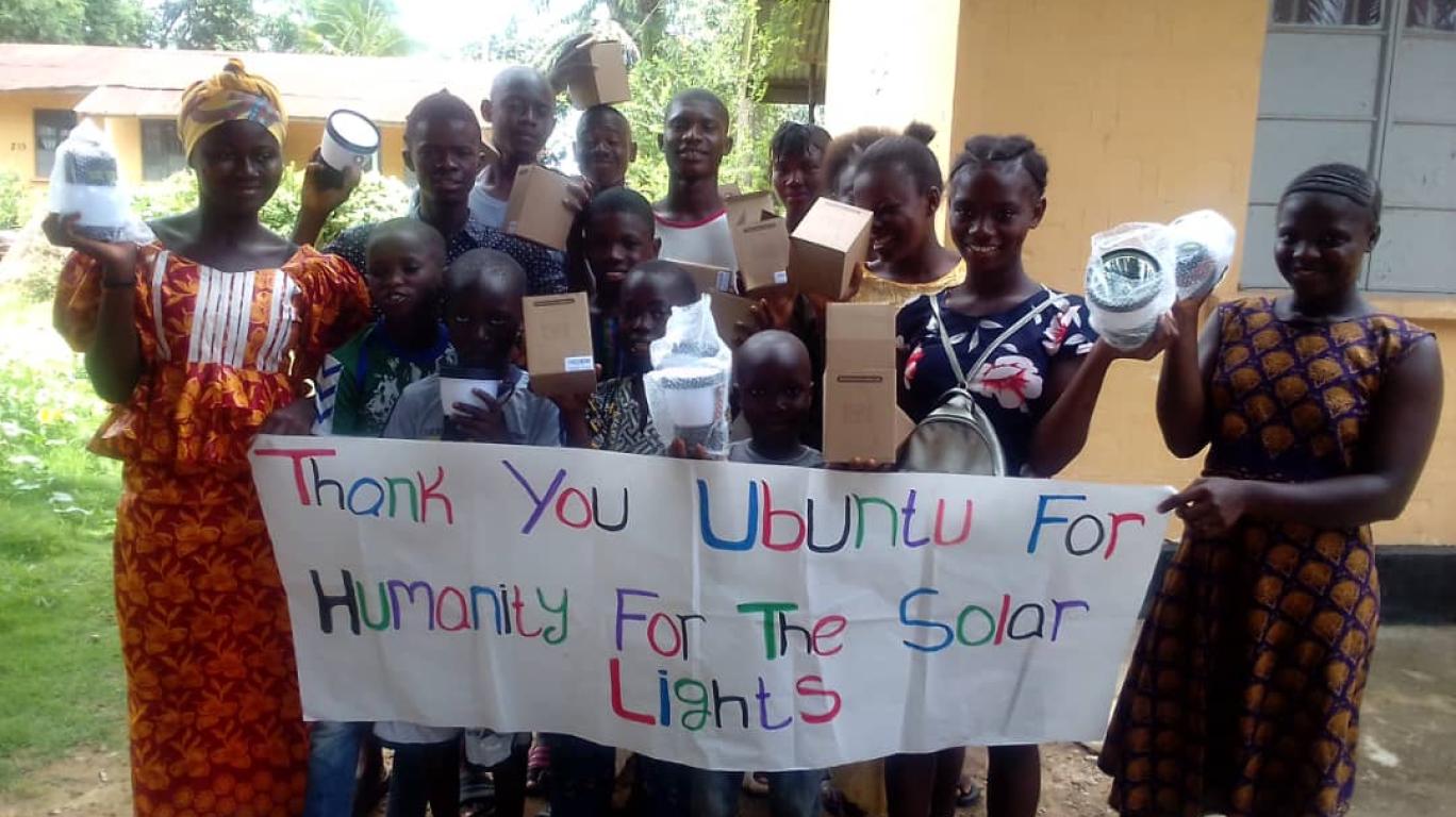 solar lights for kids in Bo, Sierra Leone