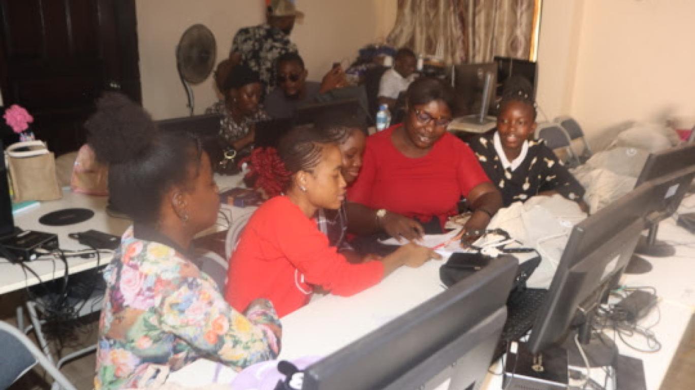 Girls participating in Mentoring Session