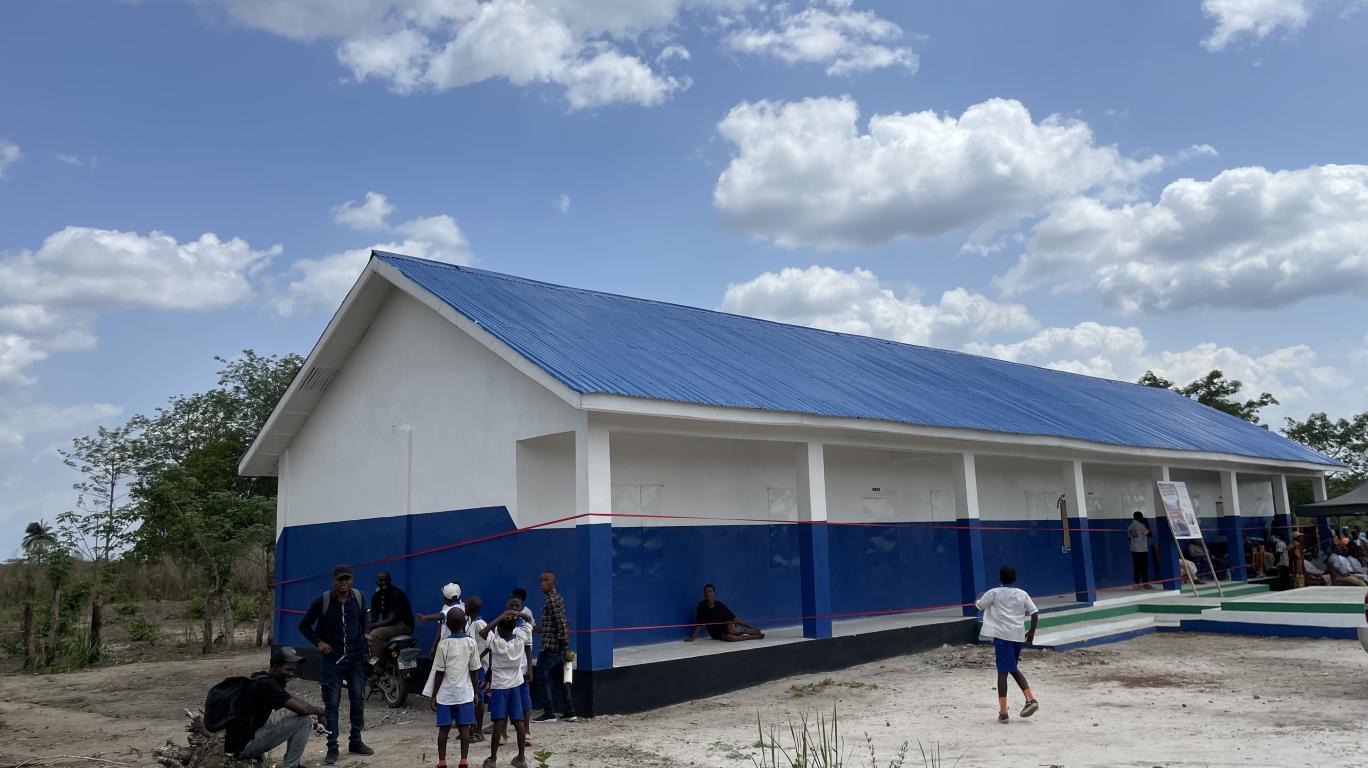 Newly commissioned junior secondary school in Magbaikoli village