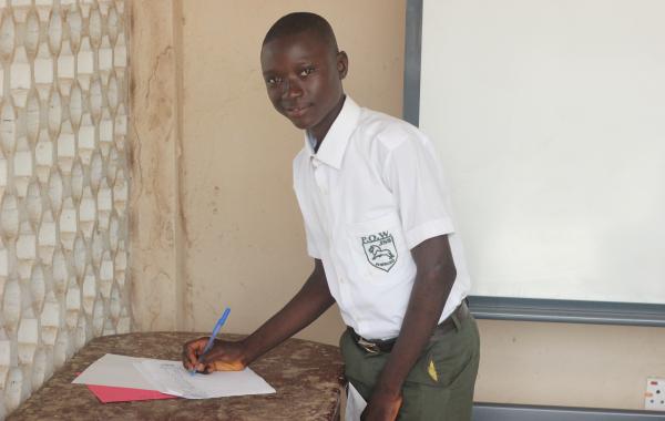 Mishael as a young student 