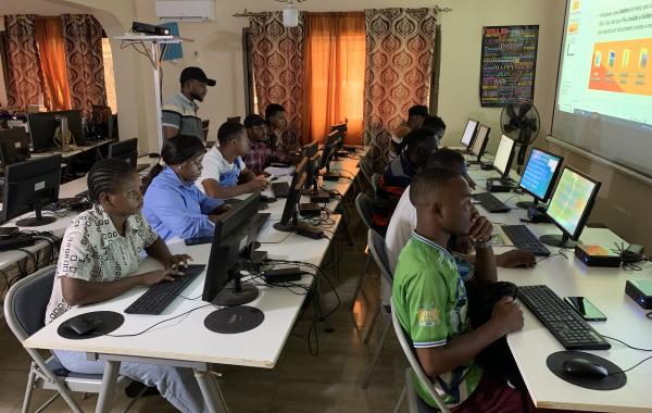 Students in Computer Training