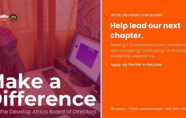 Advert for volunteer board members
