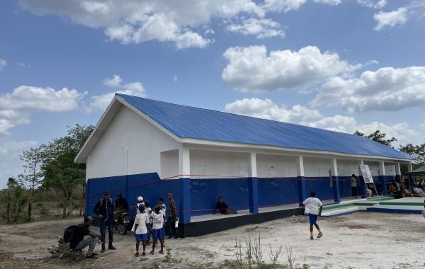 Newly commissioned junior secondary school in Magbaikoli village